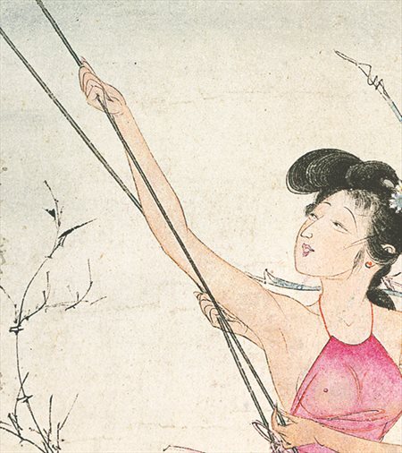 恩平-胡也佛的仕女画和最知名的金瓶梅秘戏图